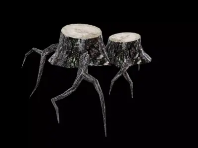 Dead Tree Low-poly 3D model