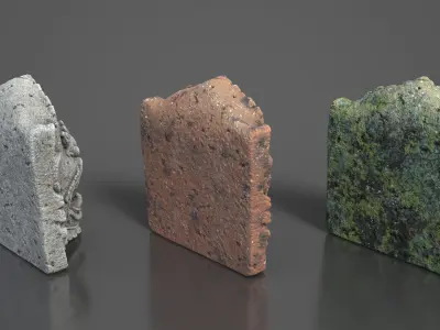 Ancient Khmer Statue23-250523 Low-poly 3D model