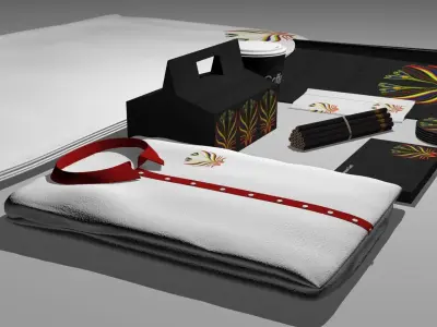 Restaurant Branding set 3D model