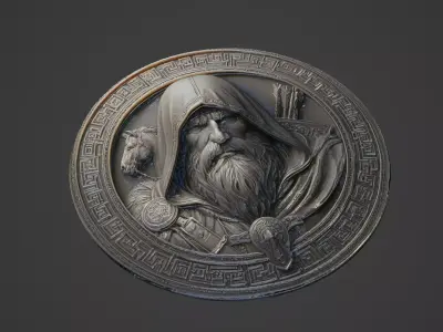Attila Medallion 3D print model