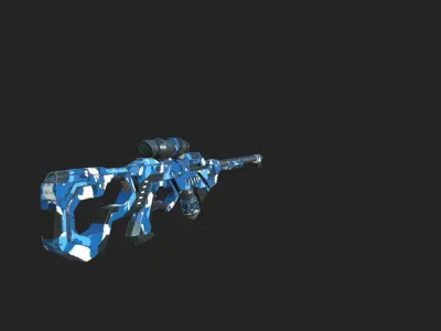 Science Fiction Rifle Model 3D model