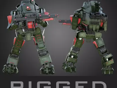 Titanfall Atlas RIGGED 3D model