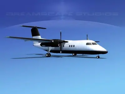 Dehaviland DHC-8 100 Executive Charter 3D model