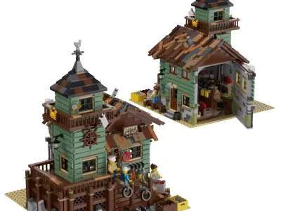 Lego - 21310 Old Fishing Store 3D model