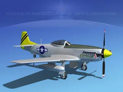 P-51D Mustang Estelle 3D model