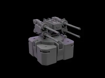SCI-FI LASER GUNS 3D model