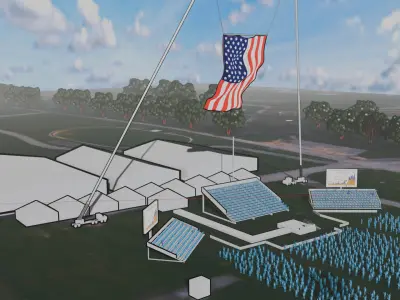 Pensilvania Trump Rally Location of Assassination Attempt Free 3D model