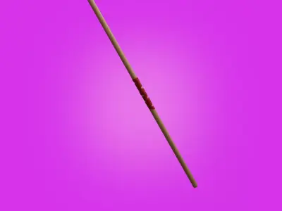 Sensei Yangs fighting stick Low-Poly Game Ready Free low-poly 3D model