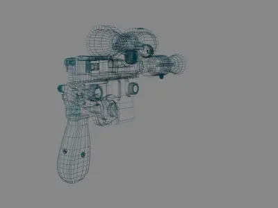 Gun star wars force awakens 3D model