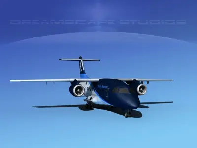 Dornier 328Jet Pacific Express 3D model
