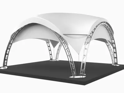 Marketing Arc fair tent 3D model