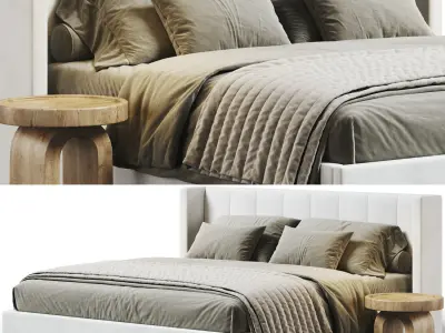 West Elm Shelter Bed 3D model