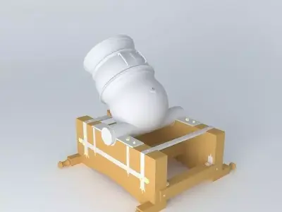 Spanish Mortar 1747 Free 3D model