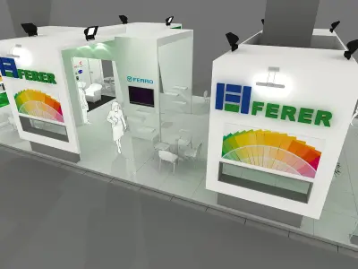 Exhibition Stand - ST0068 3D model