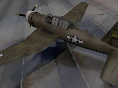 Vultee A-31 Vengeance 3D model
