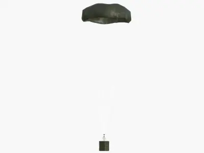 Supply drop Low-poly 3D model