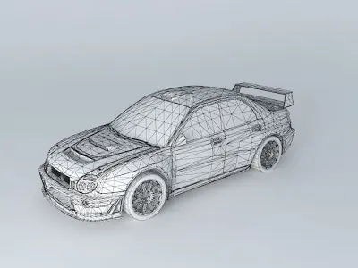 Subaru Impreza GD WRC 2001 Free 3D model