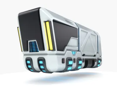 Hover truck 02 3D model