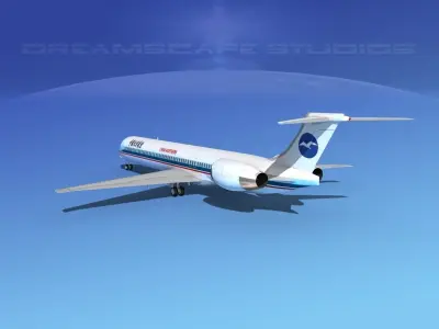 McDonnell Douglas MD-90 China Northern 3D model