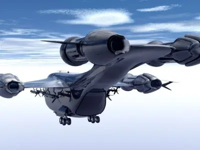 HN 245 Military Dropship 3D model