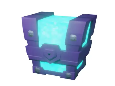 Scifi Treasure 3d model Low-poly 3D model