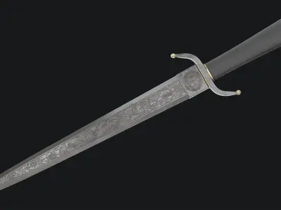 Falcon Dagger model weapon equipment 4k and 2k Free High Quality Free 3D model