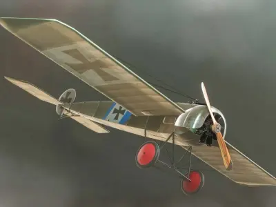 Fokker E IIII Eindecker 3D model