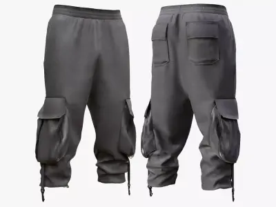 Warrior Pants 77 - All MH Bodies - UE5 Skeletons - Rigged Low-poly 3D model