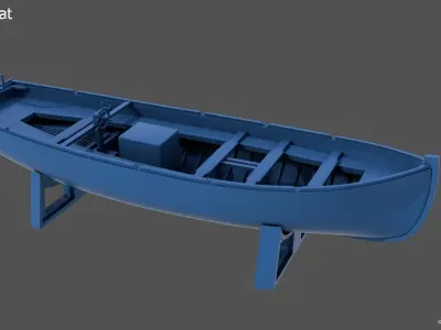 Boats kit for Littorio Class - Commercial license - 1-100 scale 3D print model