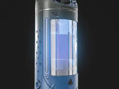 Sci-Fi Teleportation Device Low-poly 3D model