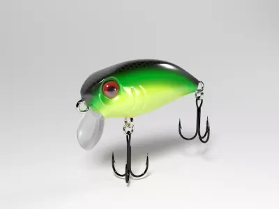 Crankbait hard lure 3D model