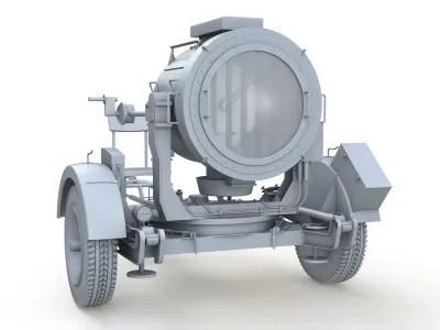 60cm Flak Scheinwerfer 36 - Flak SW 36 3D model