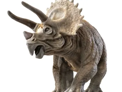 Triceratops dinosaur Low-poly 3D model