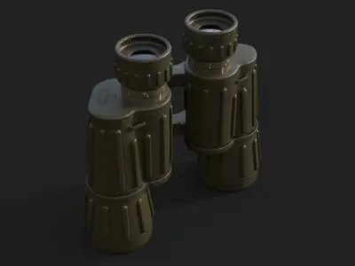 Swarovski 7x42 Binocular Low-poly 3D model
