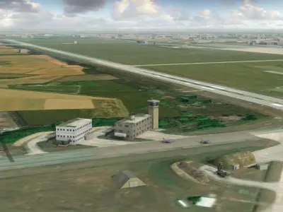 Taiwan Air Base CCK Low-poly 3D model