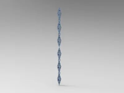 Sci Fi chain 2 Low-poly 3D model