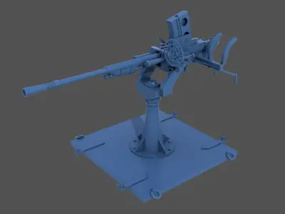 Japanese 25mm MG - Commercial license - 1-100 scale 3D print model