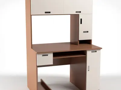 Furniture for childrens room  Free 3D model
