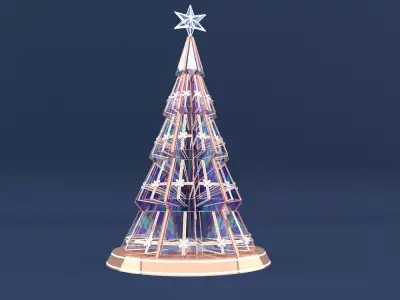 christmas trees 3D model