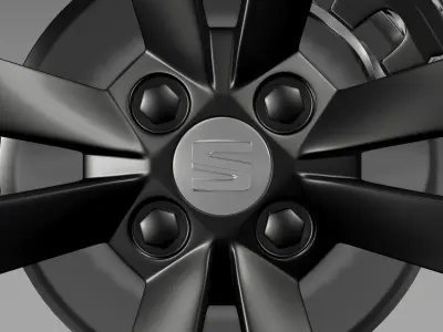 Seat Mii Vibora Negra wheel 3D model