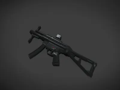 Weapon pack 001 Free low-poly 3D model