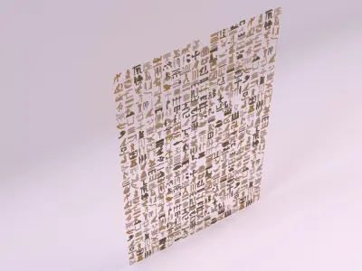 Egyptian Symbols - 034 Low-poly 3D model