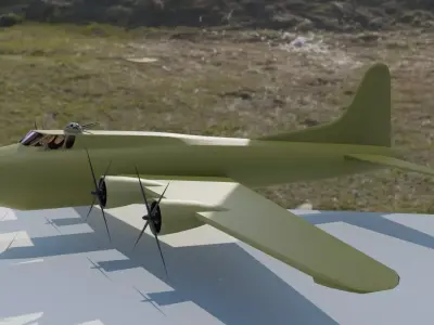 Boeing B-17 Flying Fortress Free 3D model