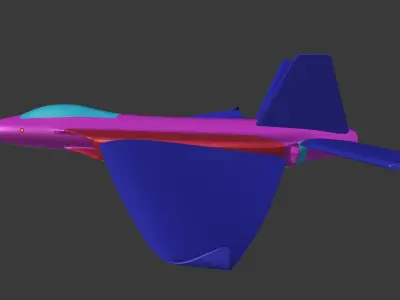 F 88 RC Jet Airplane Prototype 3D model