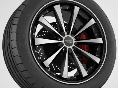 wheel Corniche Arrows 3D model