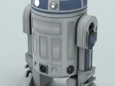R2-D2 star wars r2d2 Free low-poly 3D model