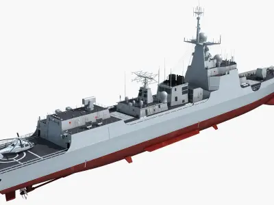 Chinese Navy Type 052D Destroyer 172 3D model