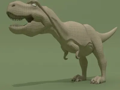 T-Rex Base Mesh Free 3D model
