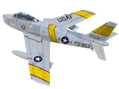 North American F-86 F Sabre  3D model