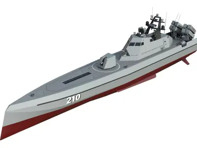 Missile Boat 3D model